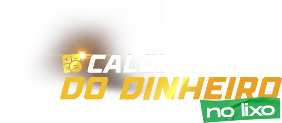 Calculadora do dinheiro no lixo